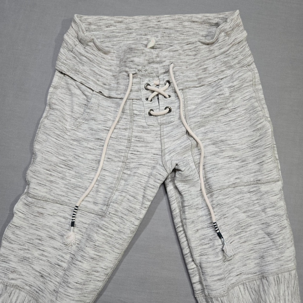 FP Movement Surya High Waisted Leggins in Grey Discontinued Lace up Boho - Picture 3 of 10
